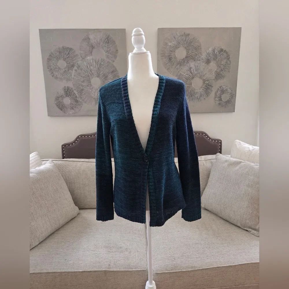 Coldwater Creek Single Button Cardigan Sz Lg